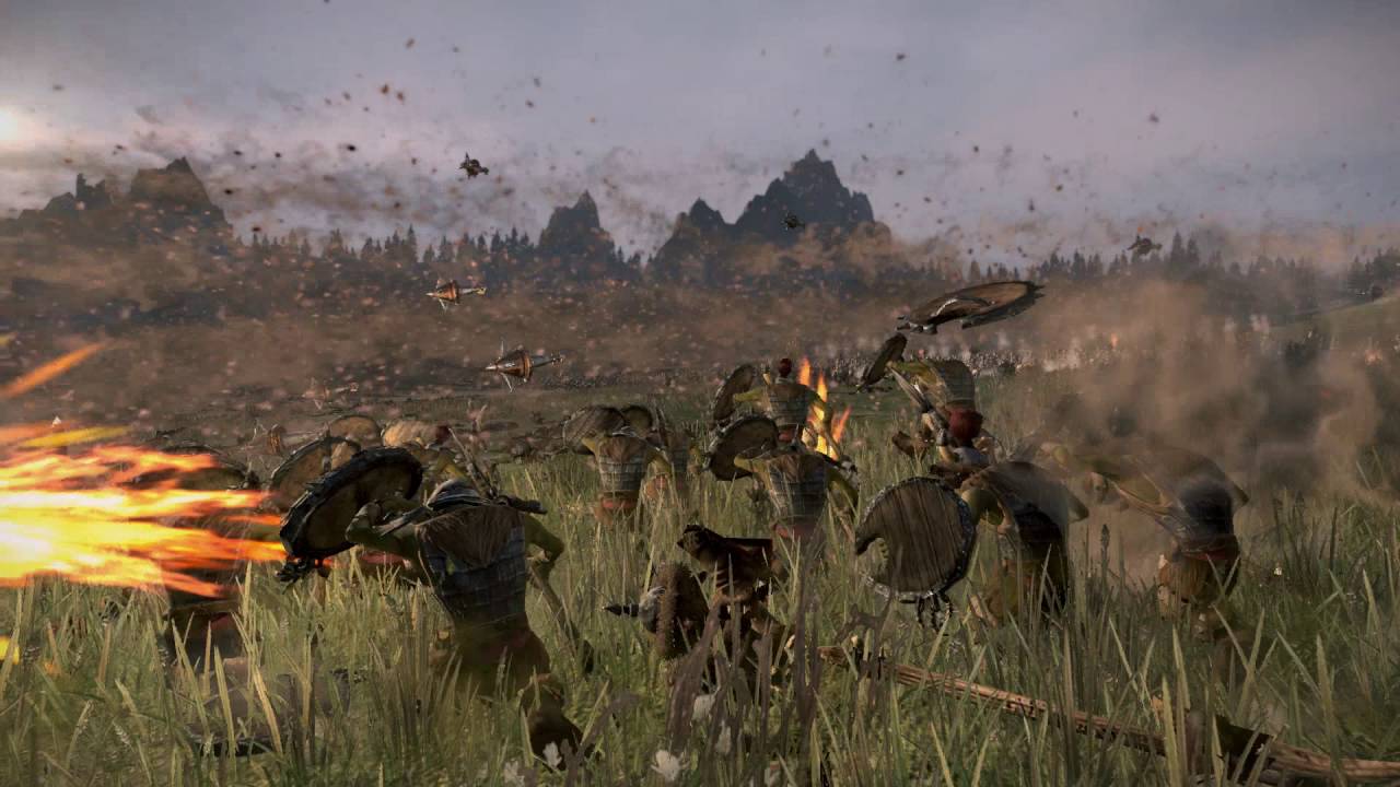 1000 Irondrakes Trollhammer Torpedo VS 6400 Goblins Warhammer Total War