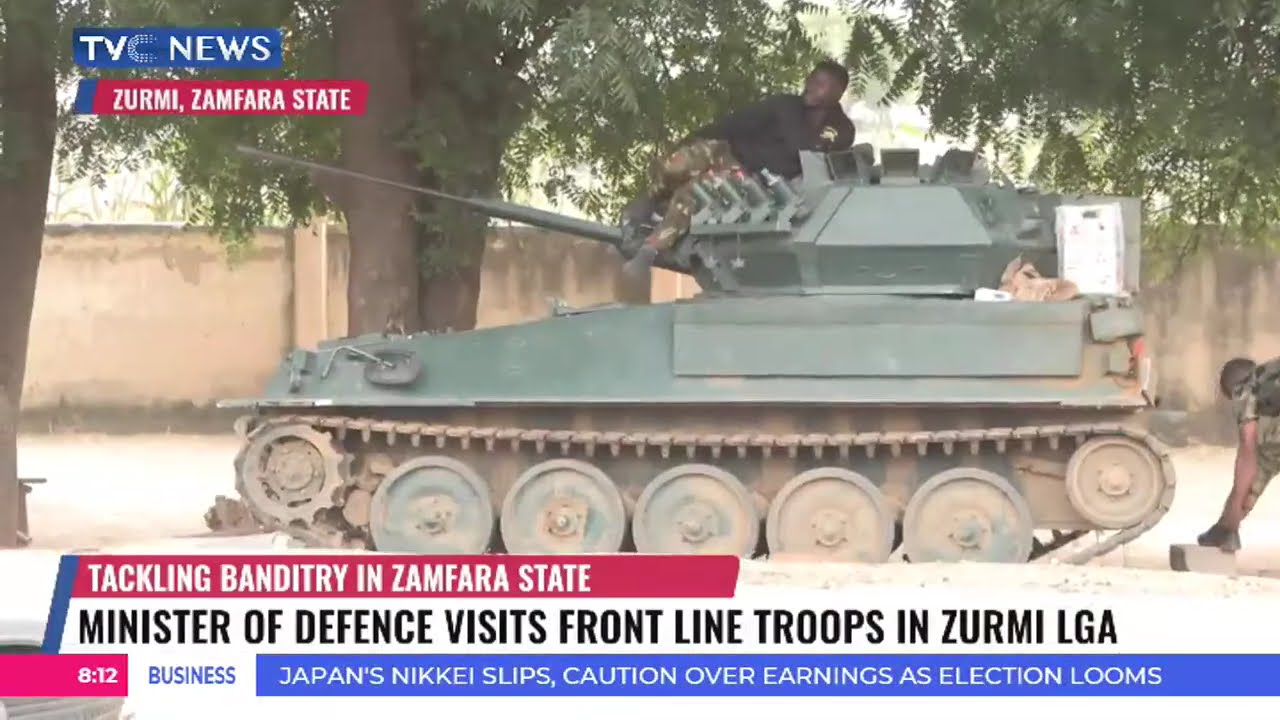 Minister Of Defence Visits Front Line Troops In Zurmi LGA