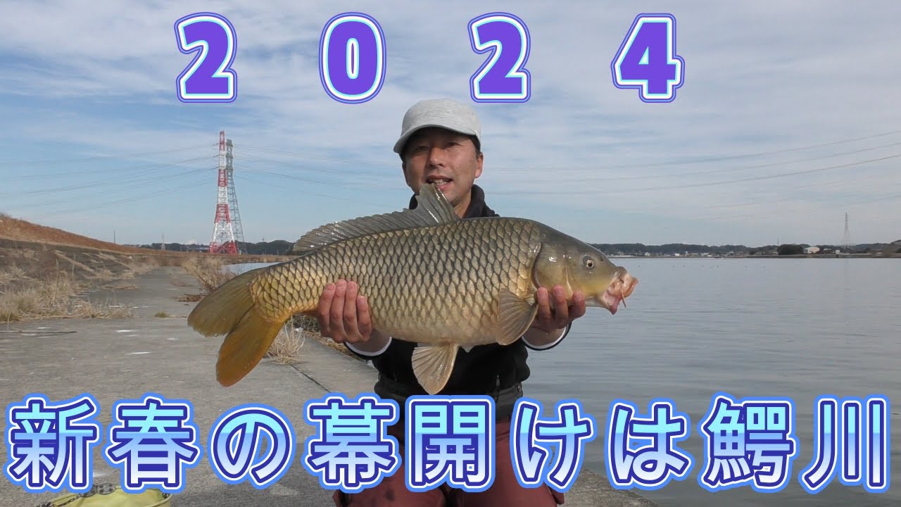 渡辺武の一緒に♥鯉釣りしませんか？～2024初釣りで鰐川を攻略～