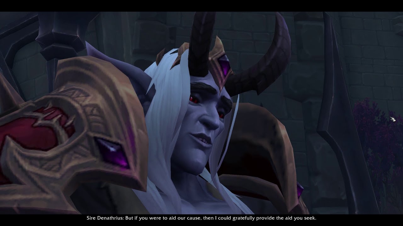 Sire Denathrius intro In Revendreth - Cutscene - WoW Shadowland
