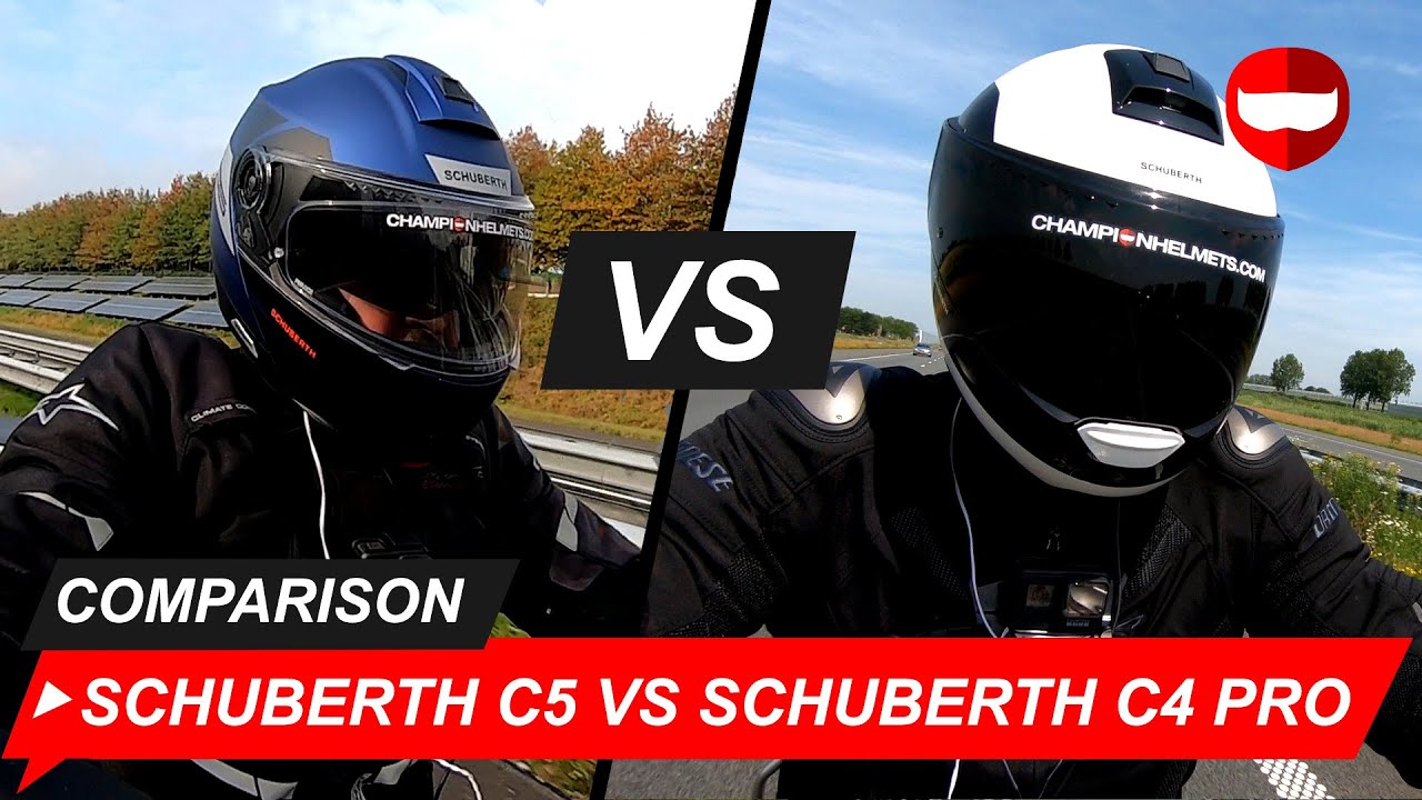 Schuberth C5 vs Schuberth C4 PRO - Review + Road-Test - Champion Helmets