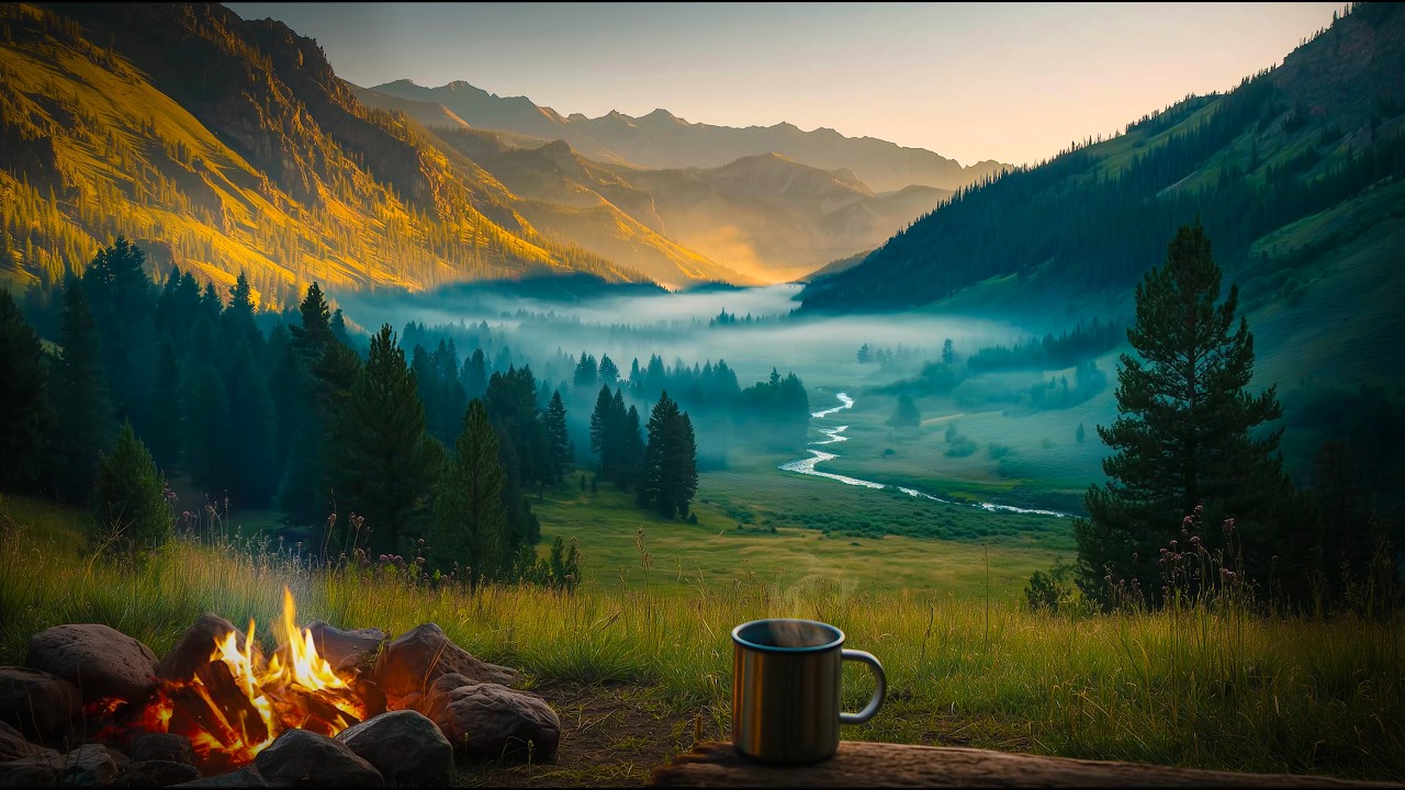 Day 82: The Morning Opens Slowly 🔥🌄 | Quiet Valley Sunrise
