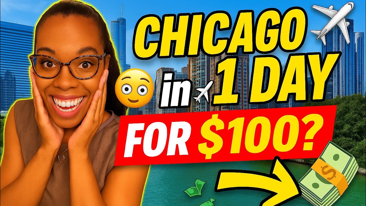 Chicago Day Trip | 1 Day in Chicago for $100 🤯 Solo Travel on a Budget 🤑✈️