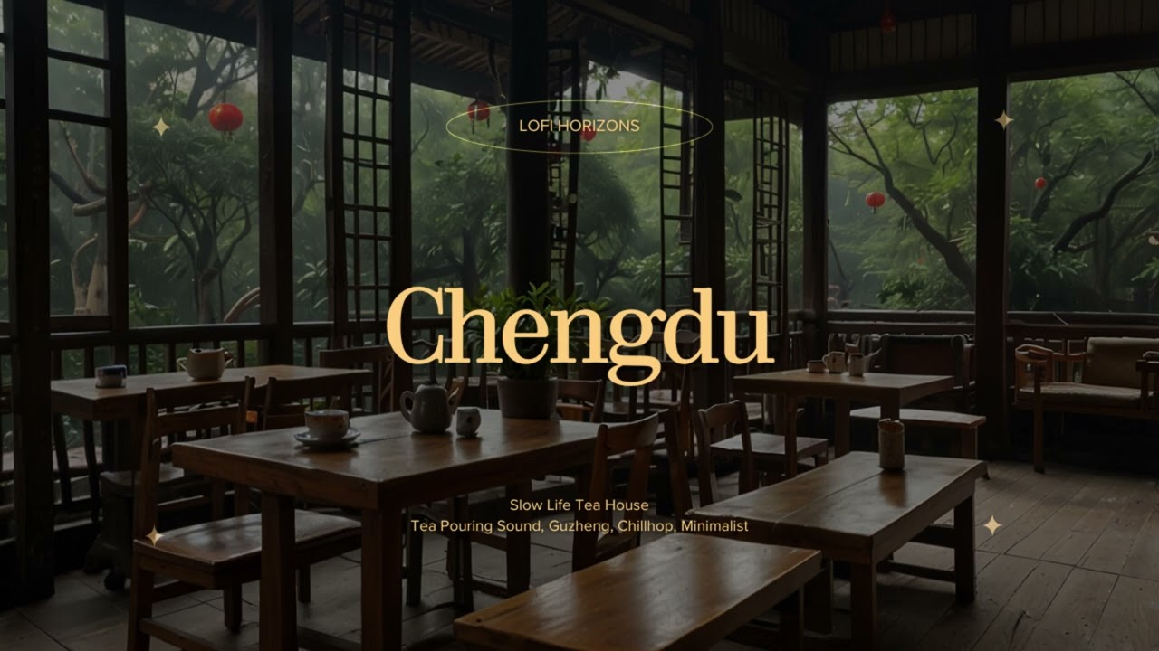 🏙️🍵 [3hr]Chengdu🐼🍂 Slow Life Tea House