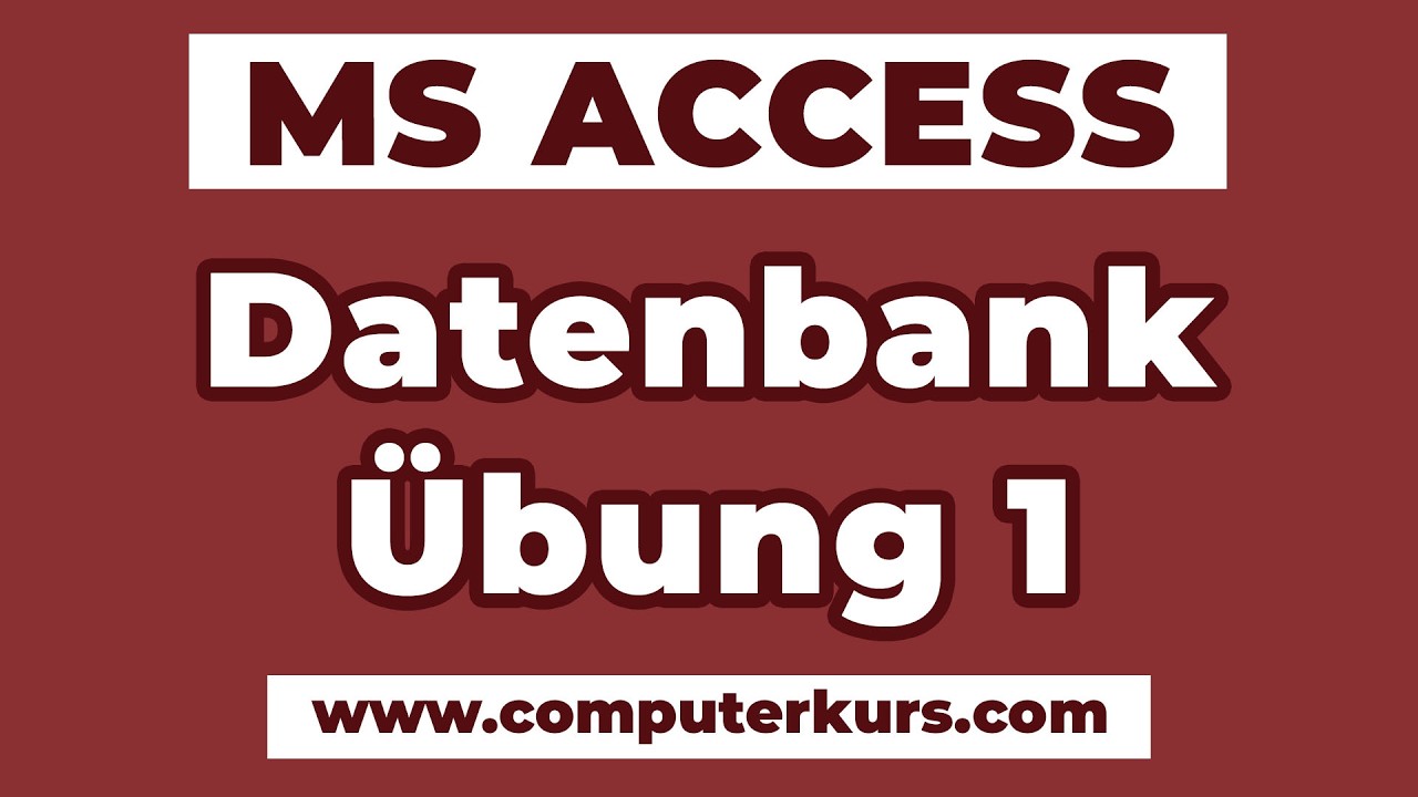 💾 Access Datenbank erstellen – Tabellen & Abfragen einfach erklärt!