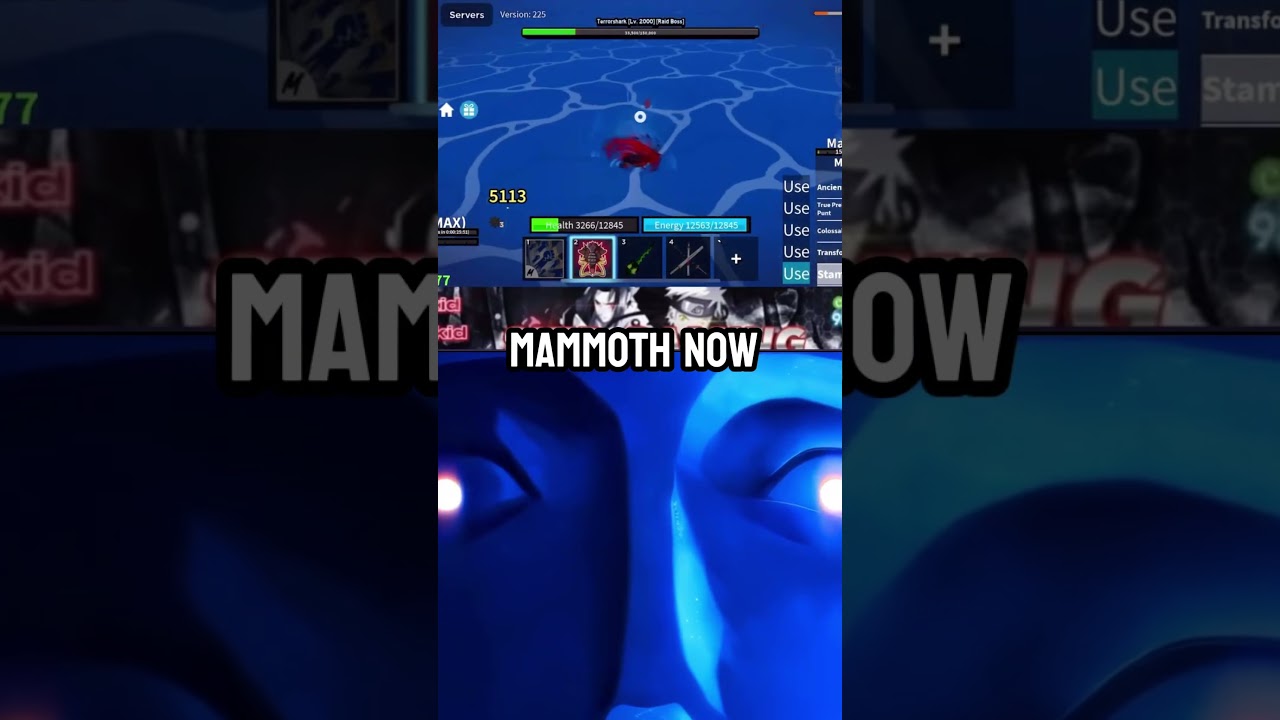 Mammoth was too op at that time 🔥 #bloxfruits #roblox #fyp #viral #shorts