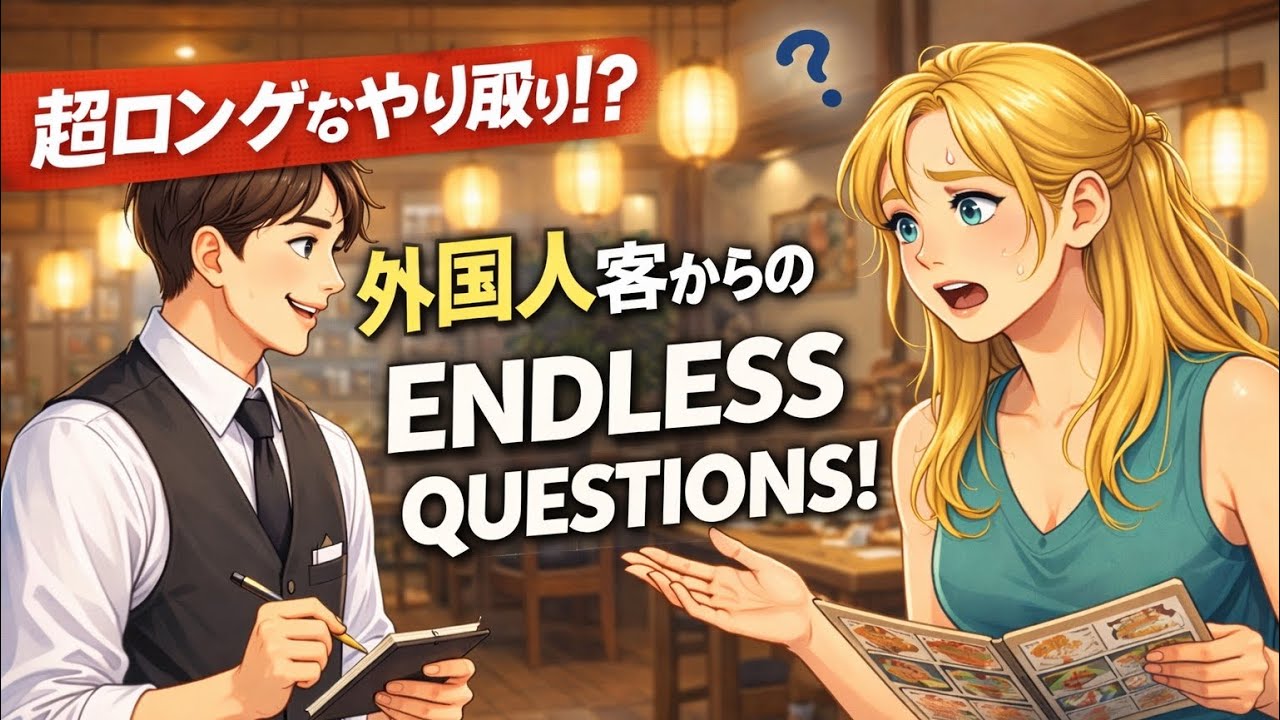 Japanese N5 Listening Practice｜At a Restaurant in Japan｜Very Long Real Conversation (One Scene)