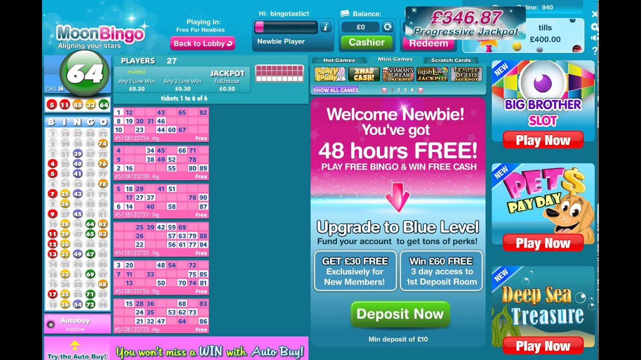 Moon Bingo // Play Free Bingo For Fun