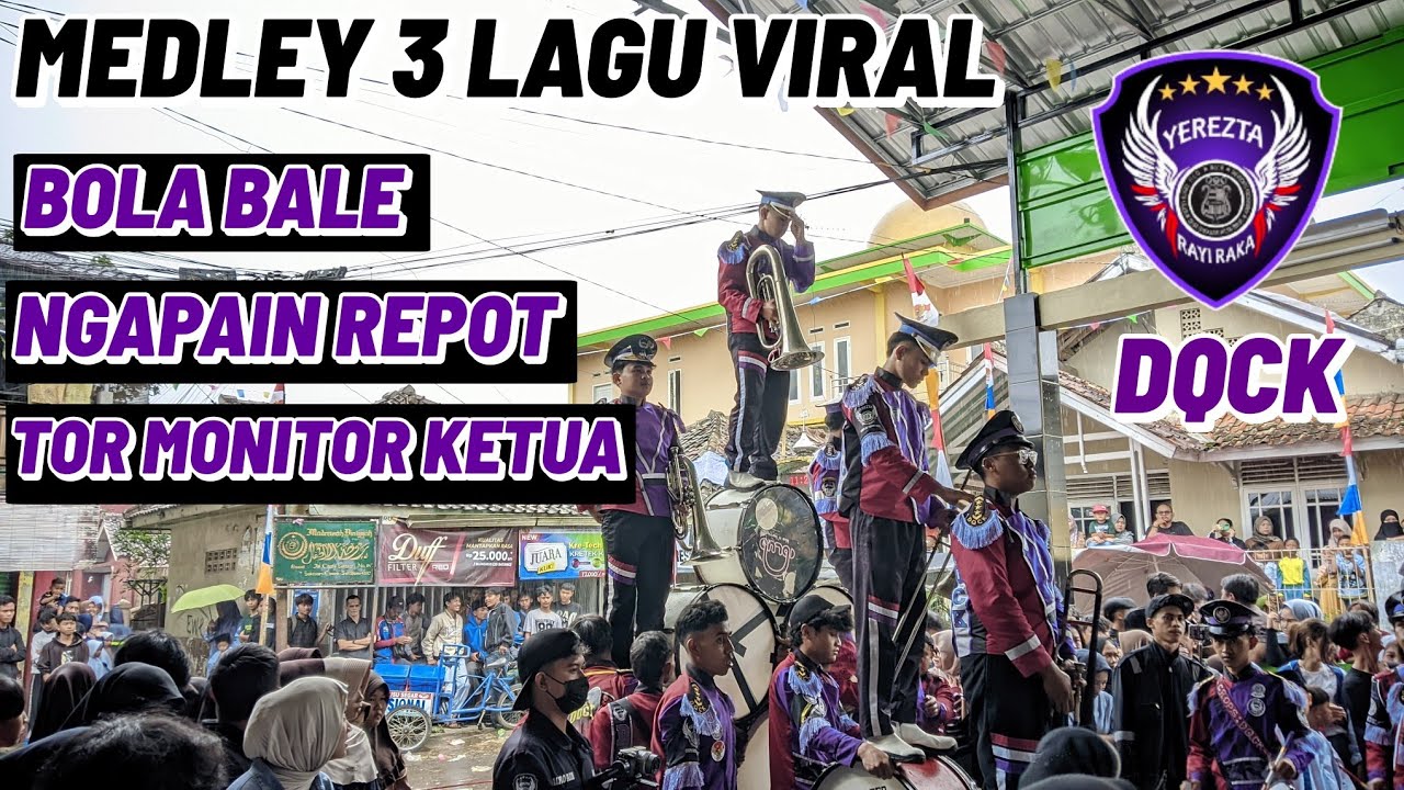KEREN 🥁 MEDLEY 3 LAGU VIRAL | BOLA BALE, NGAPAIN REPOT & TOR MONITOR KETUA - COVER DRUMBAND DQCK