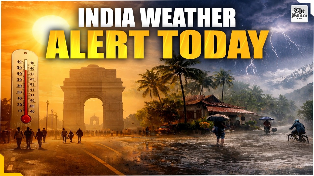 India Weather Update Today: Heatwave in North & West, Rain and Thunderstorms in South & East