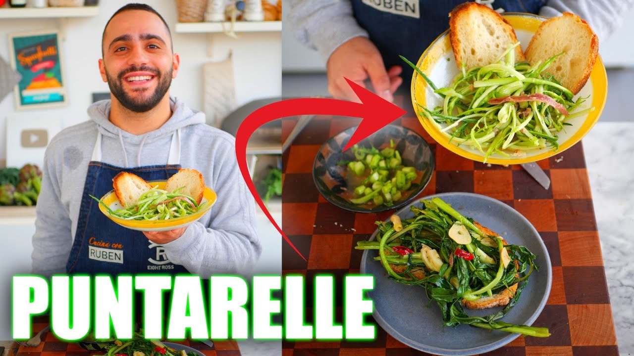 COME FARE LE PUNTARELLE DA VERO ROMANO 😱