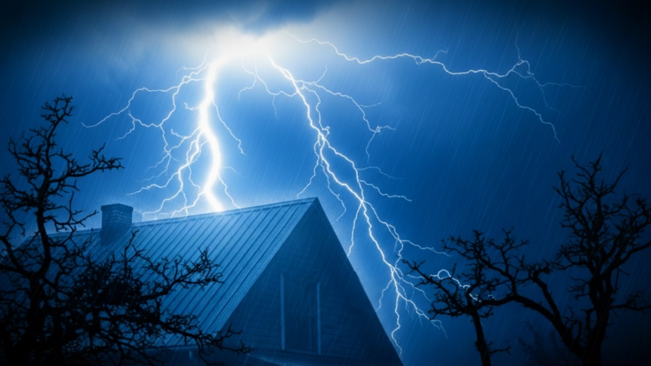 Deep Sleep Rain Ambience with Gentle Thunder for Stress Relief and Calm Mind