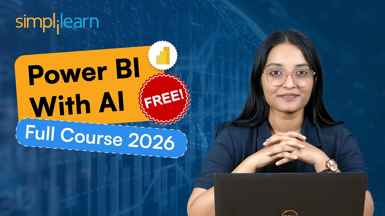 Power BI With AI Full Course 2026 | Power BI With AI Tutorial | Power BI With AI Tools | Simplilearn