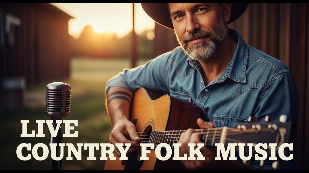 Live Folk Country Music Streaming with Gentle Rhythm and Acoustic Warmth