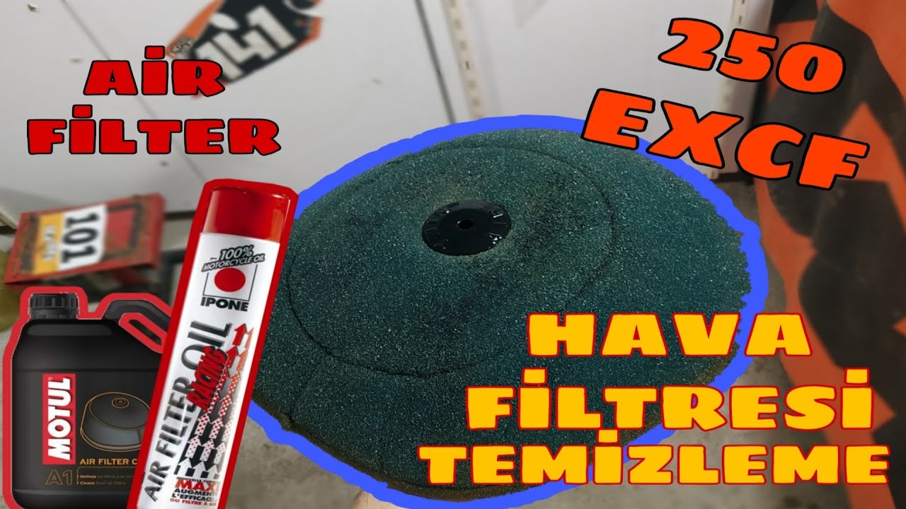 CROSS MOTORLARDA BASİT HAVA FİLTRESİ TEMİZLEME - DİRTBİKES AİR FİLTER CLEANİNG