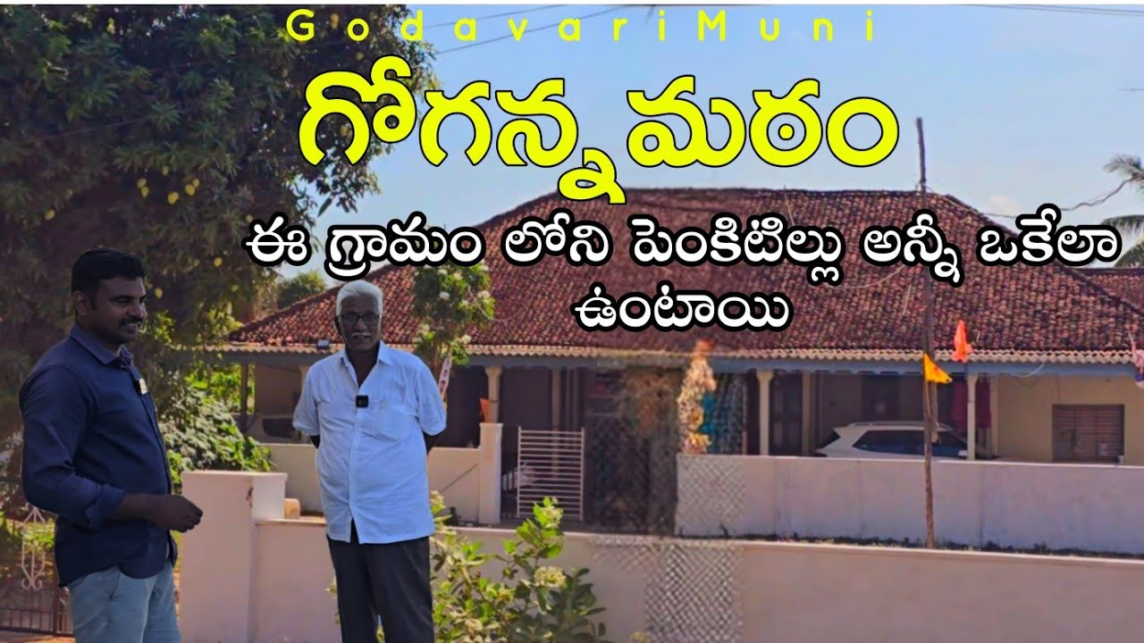 Gogannamatam village Andrapradesh Konaseema Beautifull village By@Godavarimuni