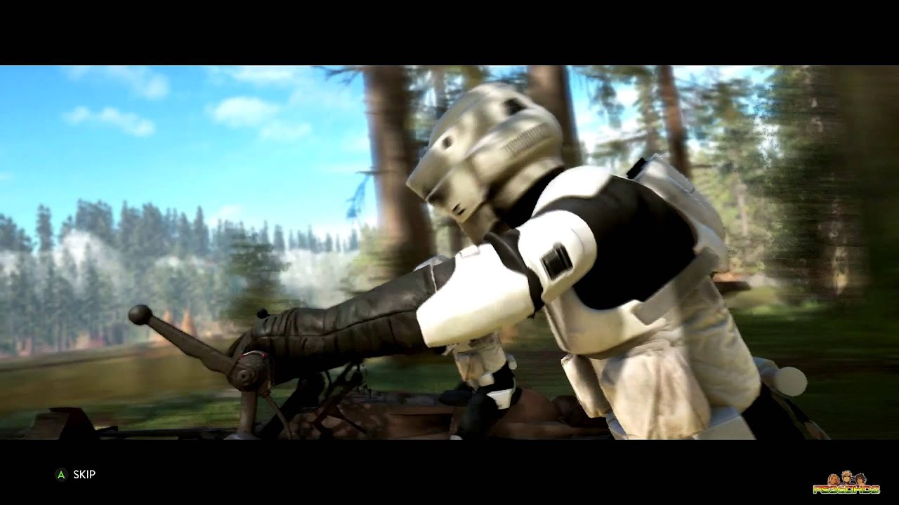 Star Wars: Battlefront - Speed Biker / Dark Side Coop Gameplay w/ @Mxevideos  (60fps 1080p)