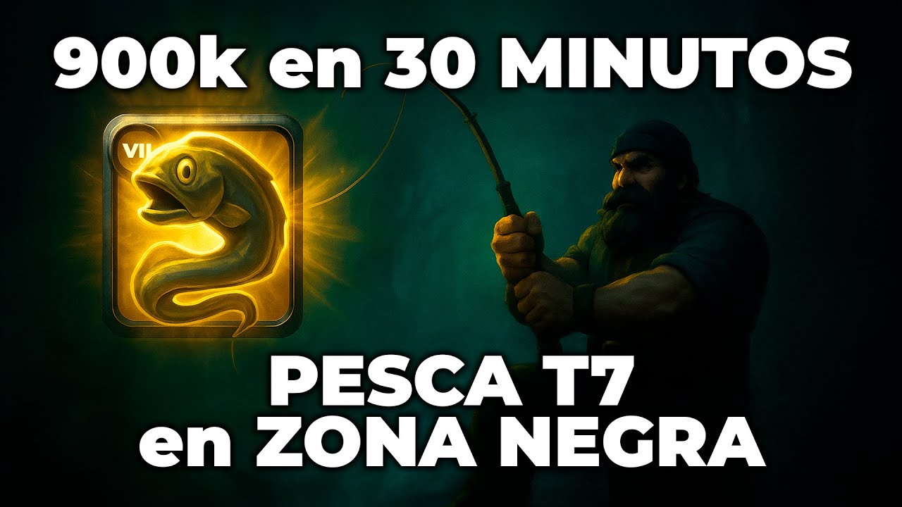 Albion PESCA T7 en ZONA NEGRA - 900k en 30 MINUTOS (Evitando Gankers)