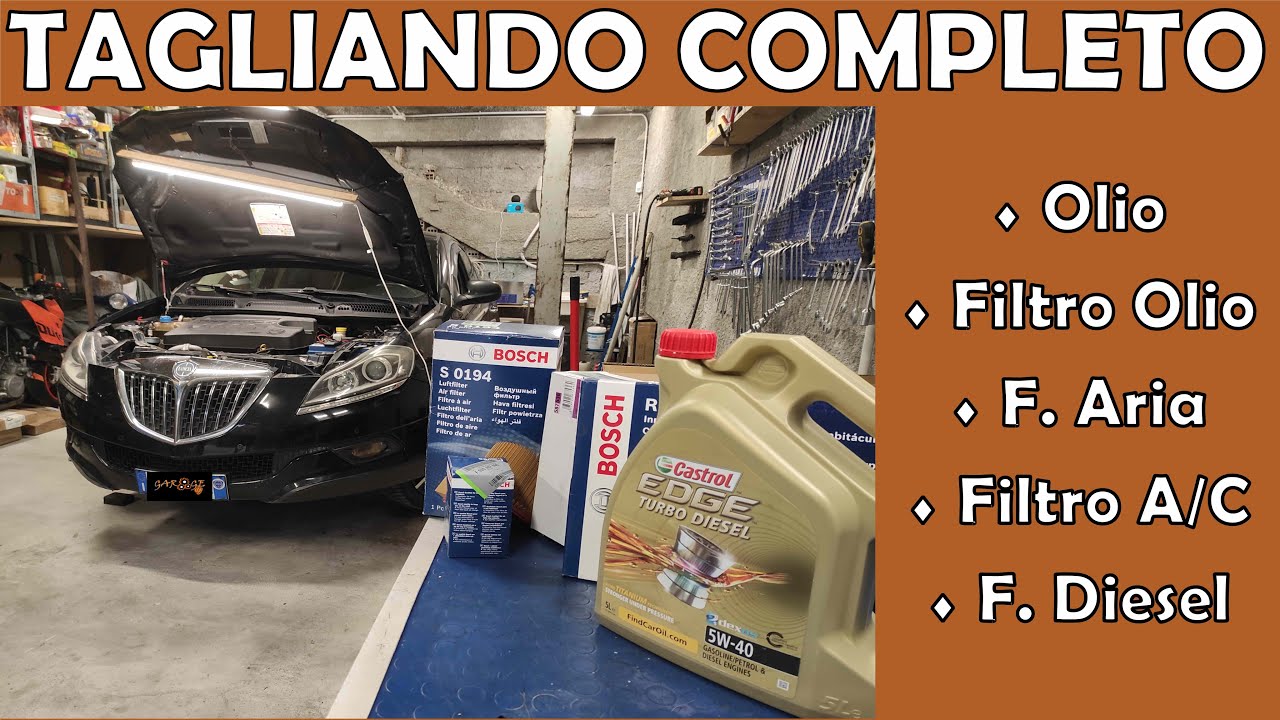 TAGLIANDO COMPLETO: Olio e tutti i Filtri - LANCIA DELTA Multijet 1.9 190cv Twin Turbo