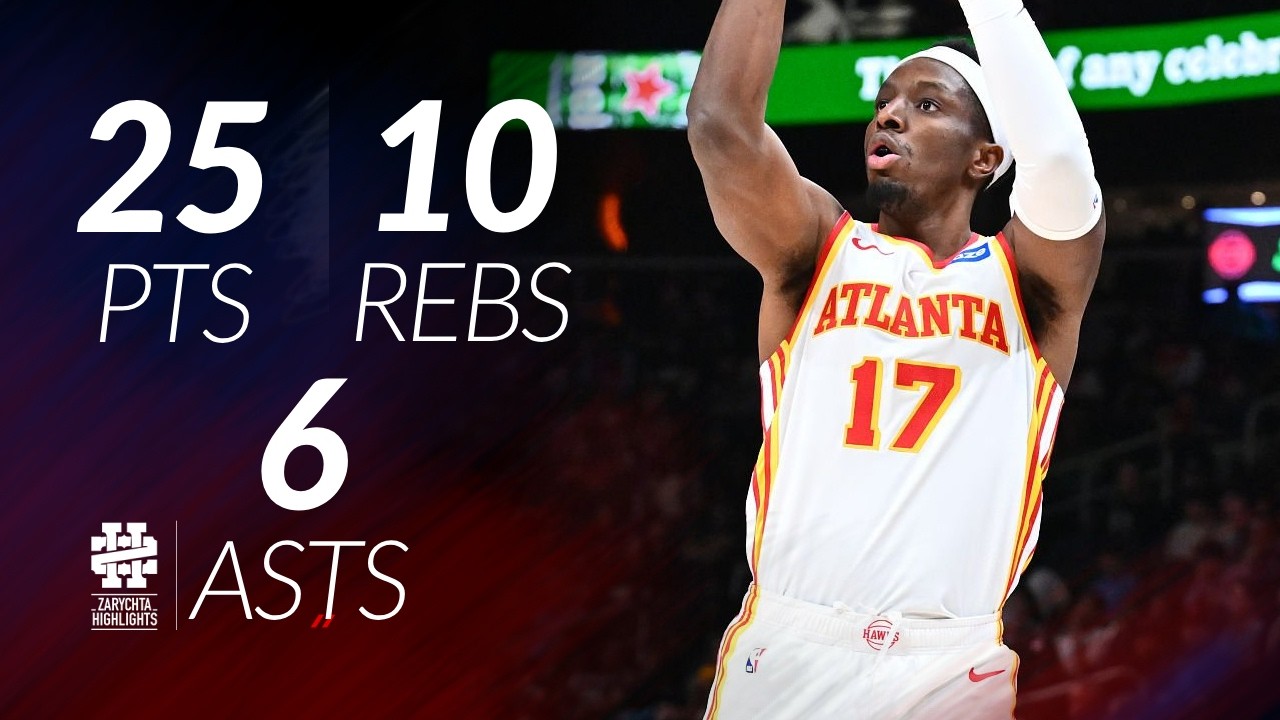 Onyeka Okongwu 25 pts 10 rebs 6 asts vs Blazers 25/26 season