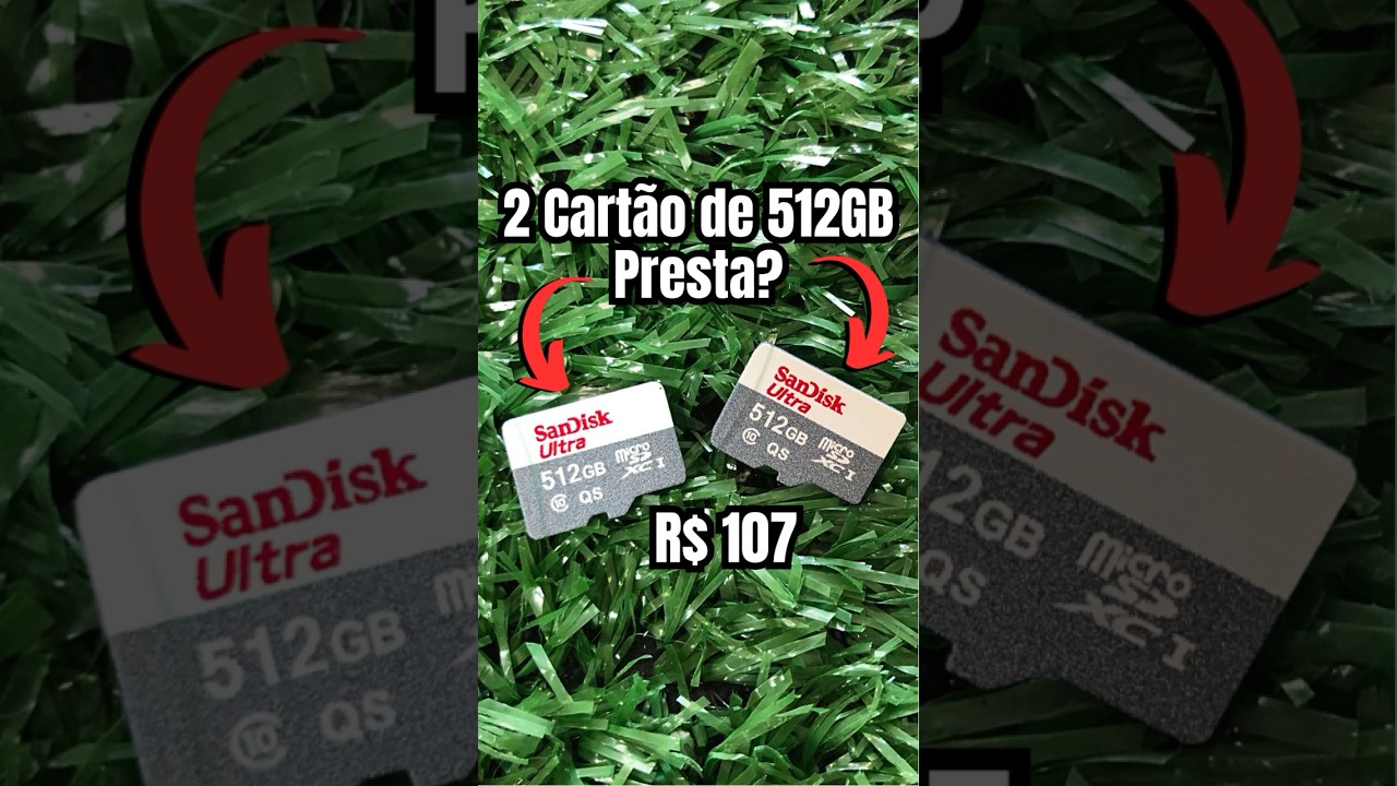 Cart&atilde;o de Mem&oacute;ria SanDisk 512GB da Shopee Presta? 🤔