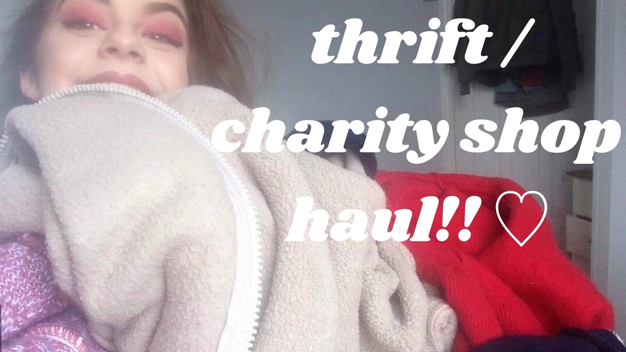thrift / charity shop try-on haul !! | abby thomas