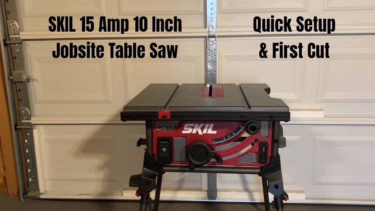 SKIL Portable Jobsite Table Saw (TS6307) Setup and First Cut