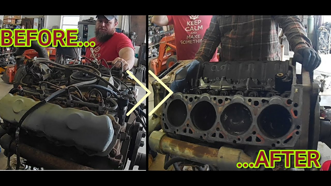 6.9 Liter International IDI Top End Tear Down