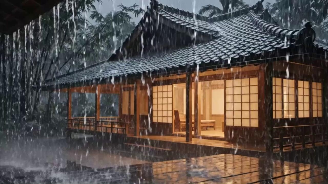 Night Rainstorm Ambience | Relaxing ASMR for Mental Health & Sleep