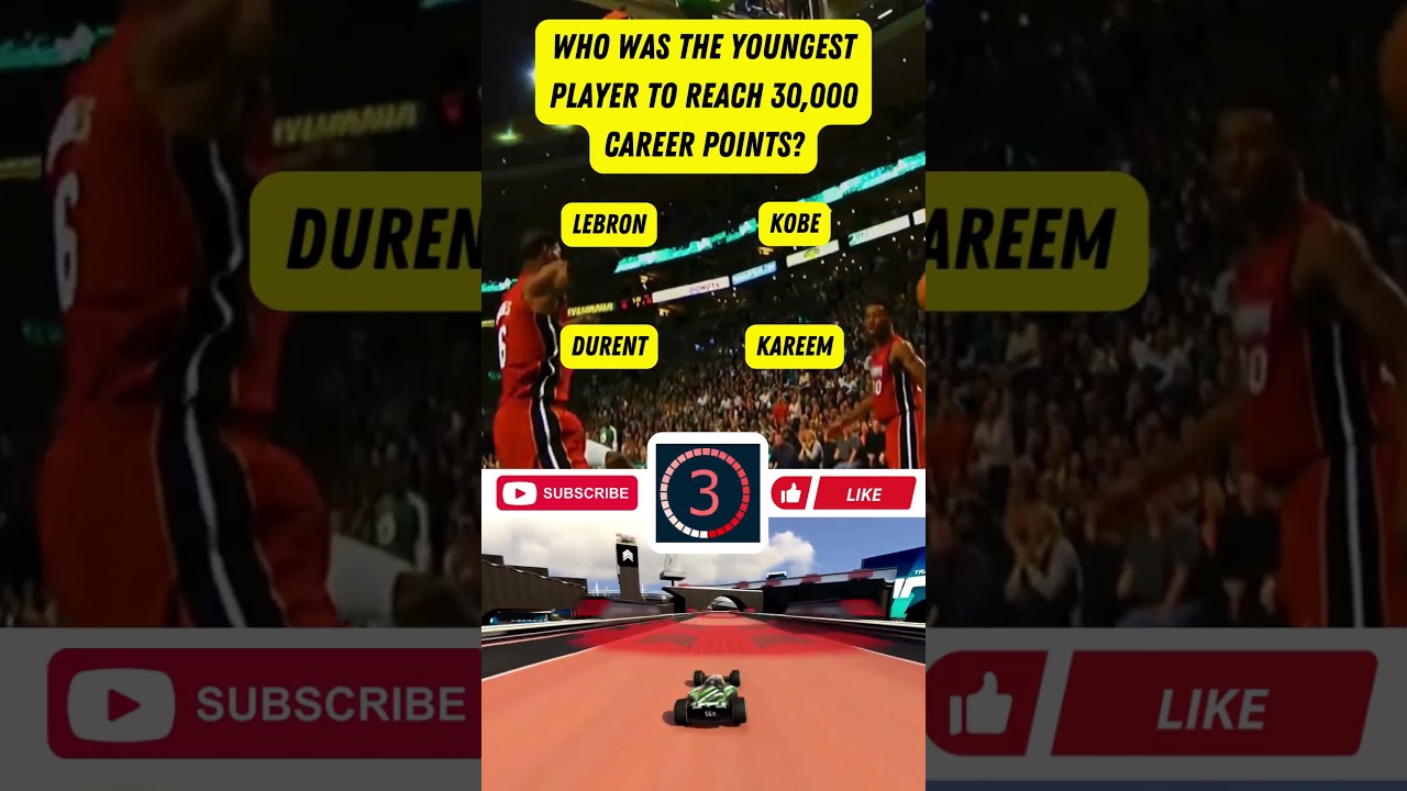 🏀 NBA: Youngest to 30,000 Points, LeBron Or Kobe? #Shorts 🌟🏆