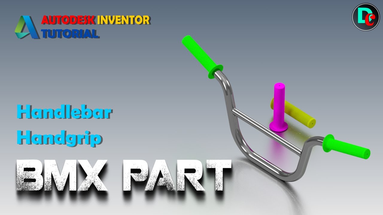 Autodesk Inventor Tutorial : BMX Handlebar (Bicycle Bar)