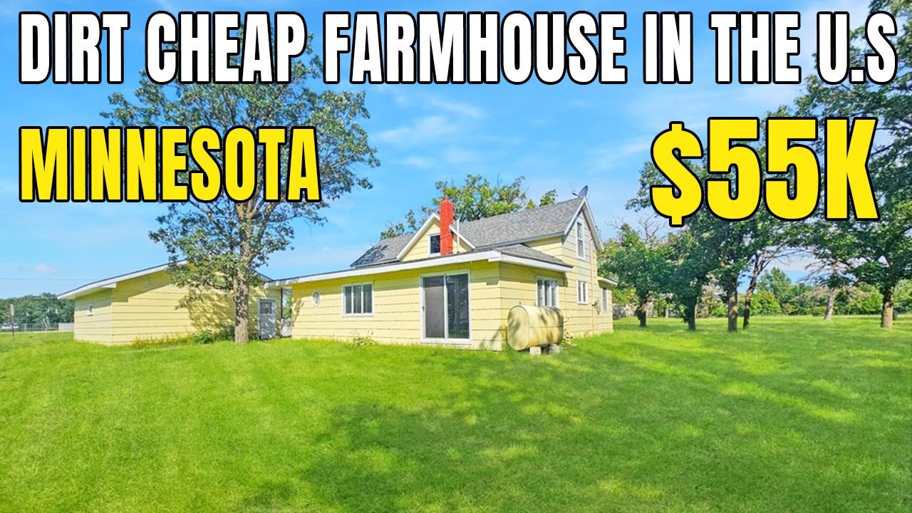 5 Dirt Cheap Homes for Sale in Minnesota -  Historic Farmhouses Under $55K