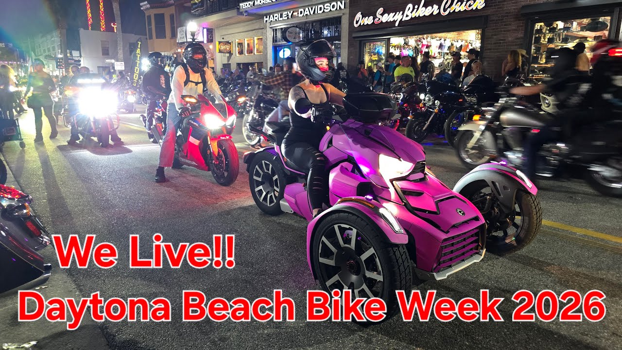 Daytona Beach Bike Week Live!! Saturday Night