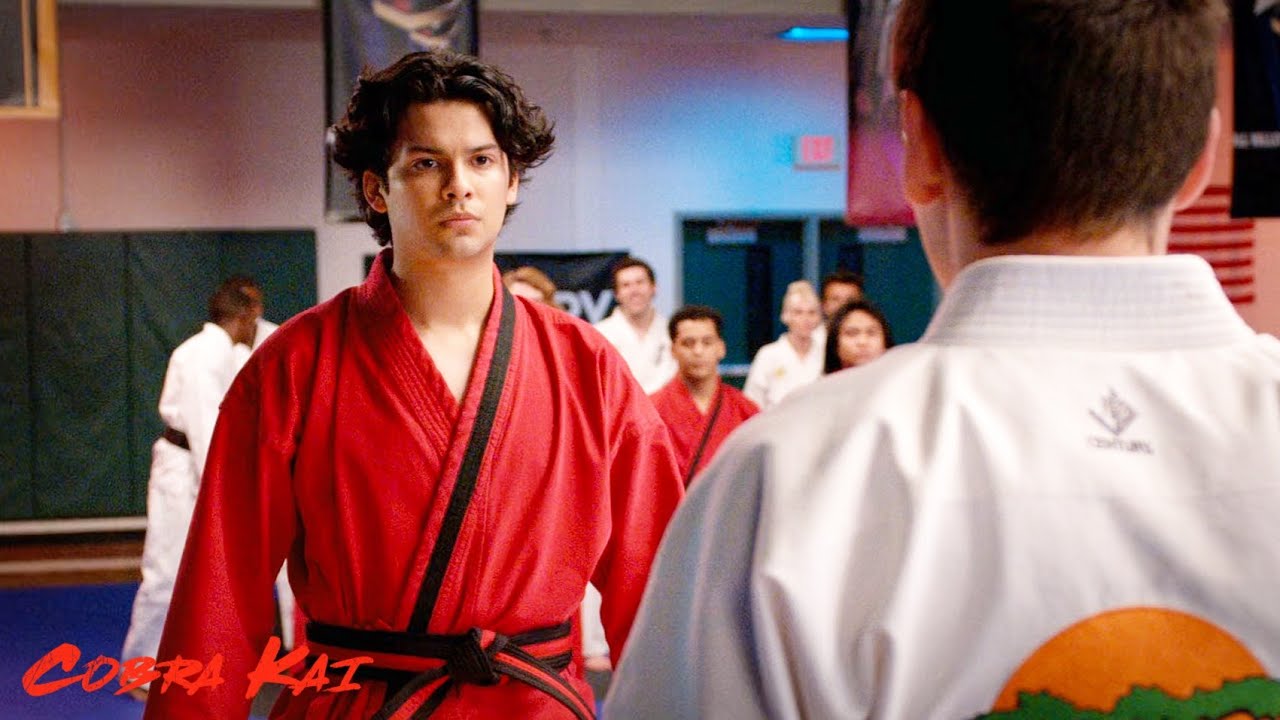 Miguel vs Hawk Tournament Fight [1080p 60fps] | Cobra Kai Season 4