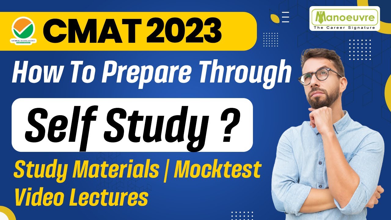 CMAT 2023 - How To Prepare Through Self Study ?? | Study Materials | Mocktest | Video Lectures