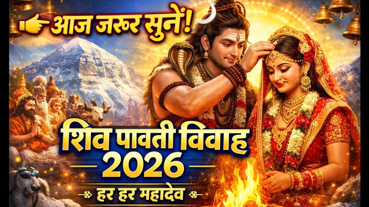 शिव पार्वती विवाह भजन 2026 🔱 | 19 मिनट नॉनस्टॉप महाशिवरात्रि स्पेशल | हर हर महादेव