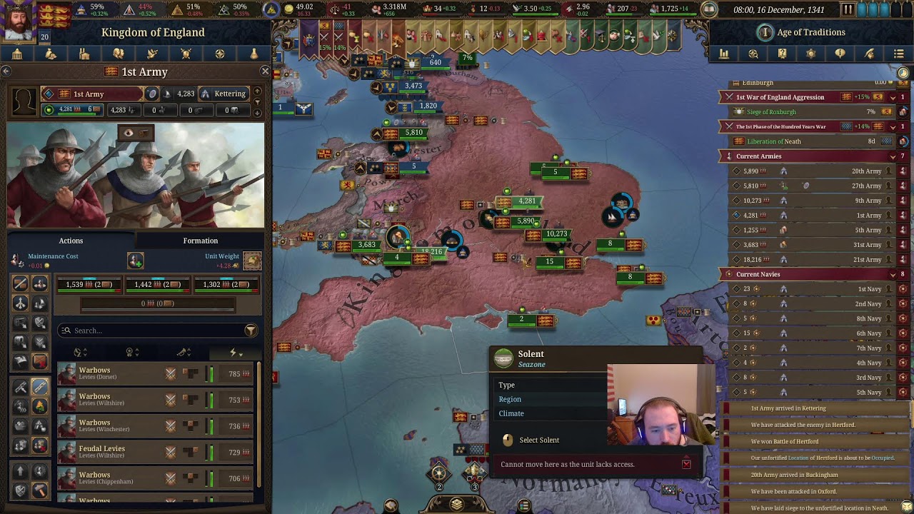 early morning eu5 england live