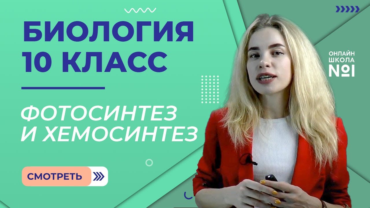 Урок 15. Автотрофное питание клетки. Фотосинтез и хемосинтез. Биология 10 класс