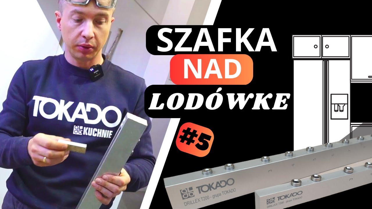 Jak nawiercić i skręcić szafkę nad lod&oacute;wkę ? W roli gł&oacute;wnej Drillex T200 szablon do konfirmat&oacute;w