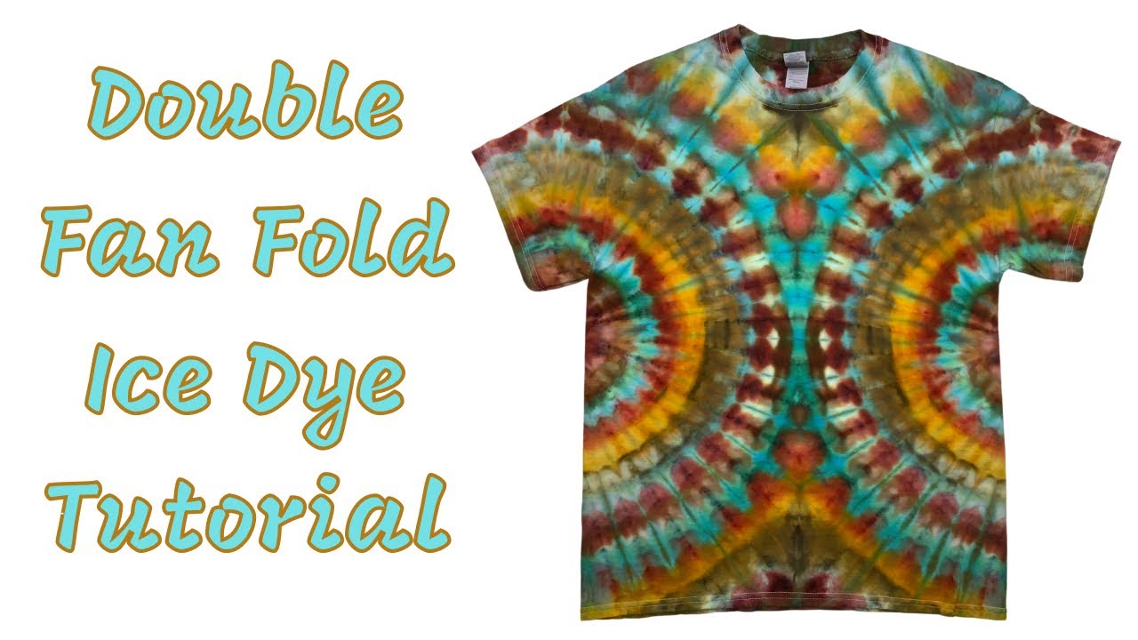 Tie-Dye Pattern: Funky Double Fanfold Ice Dye