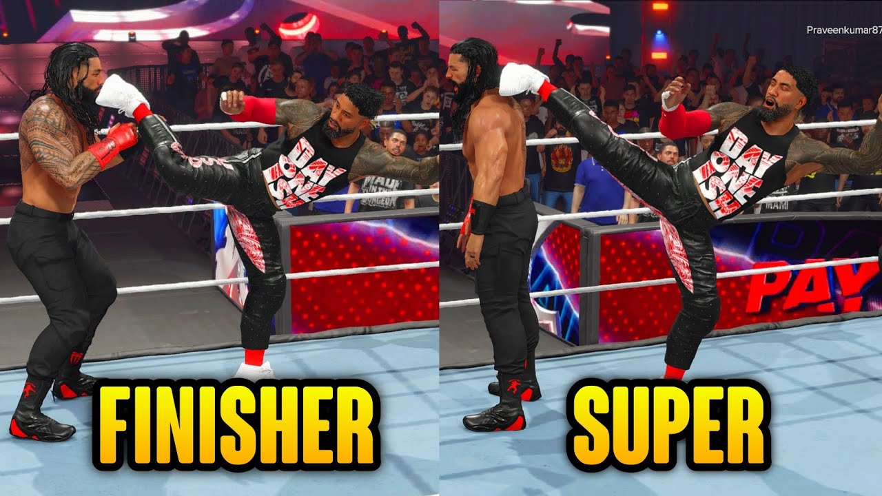 20 Moves You Should Add As A Super Finisher For Your Superstar (WWE 2K24)