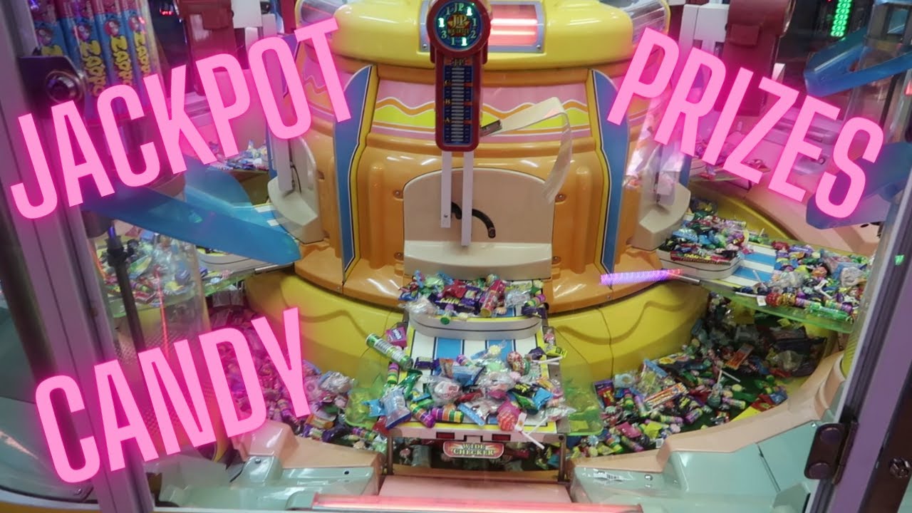 Winning lots of CANDY & PRIZES in this BIG SWEET LAND Jackpot - Arcade Candy Pusher