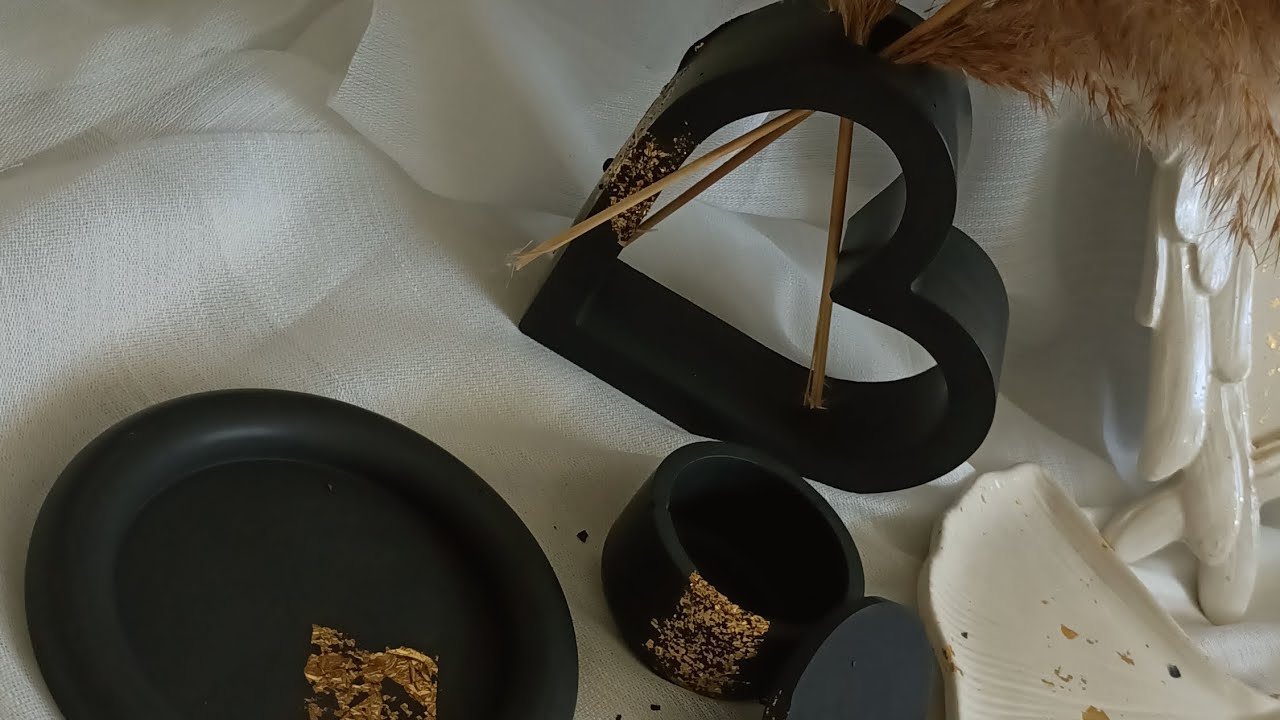 📌 Формулы гипса Г-16, декор поталью и идеальный чёрный | 3 мастер-класса в одном