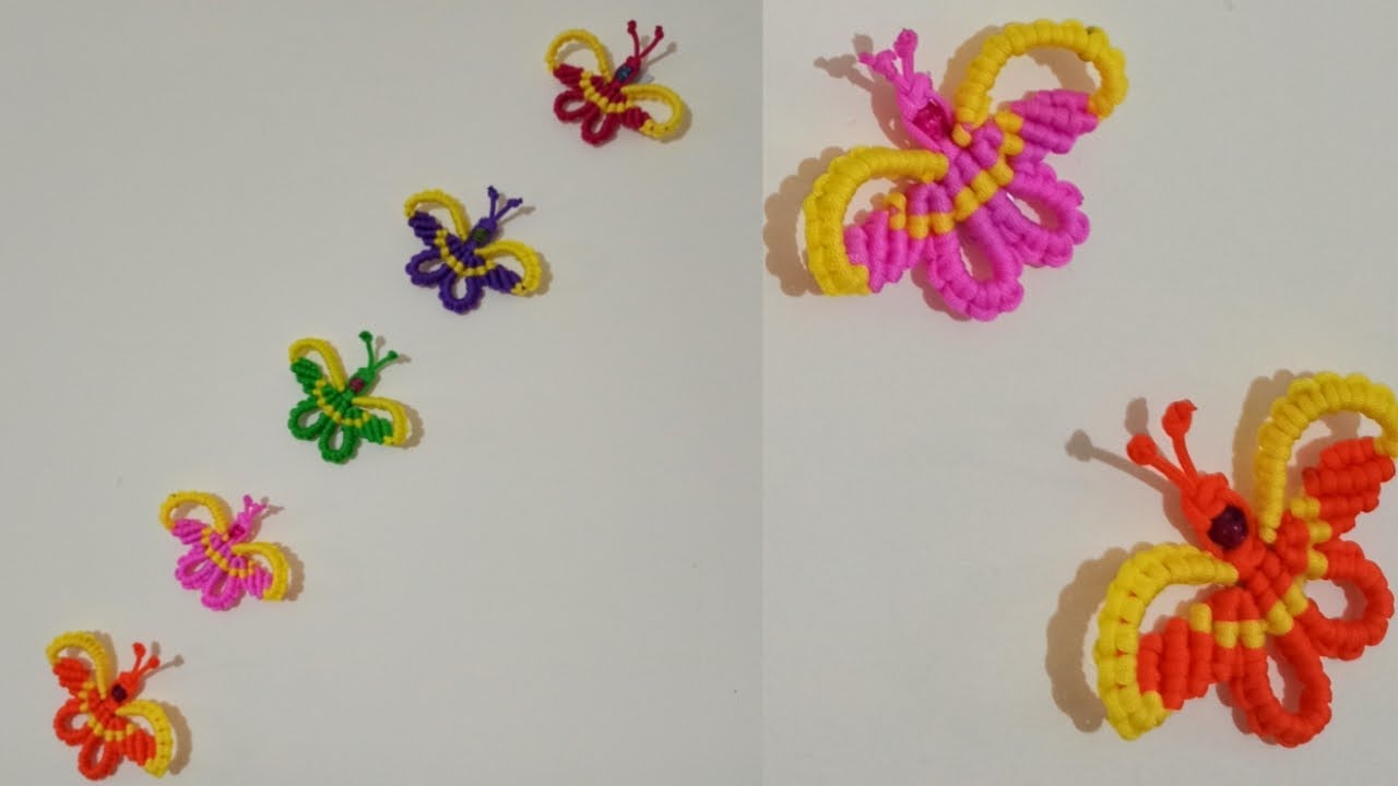 Macrame Butterfly | Macrame Butterfly Wall Hanging