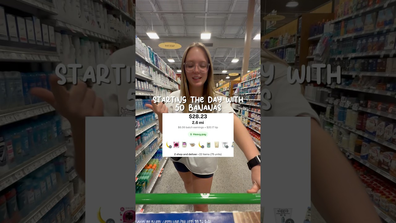 7am Shopper Life: 50 Bananas to Start 🍌 #instacart #instacartshopper #sidehustles