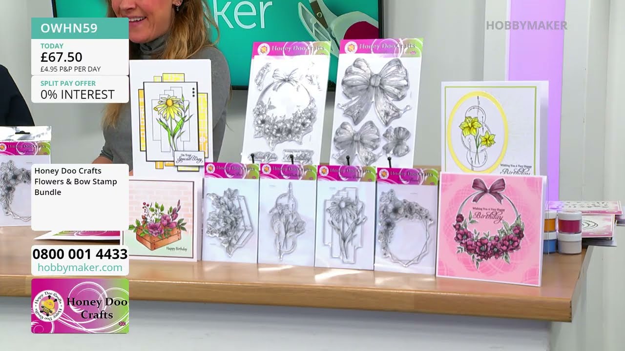 Honey Doo Crafts - 2pm TV Show 12th February 2026 Brand New Release of Stamps