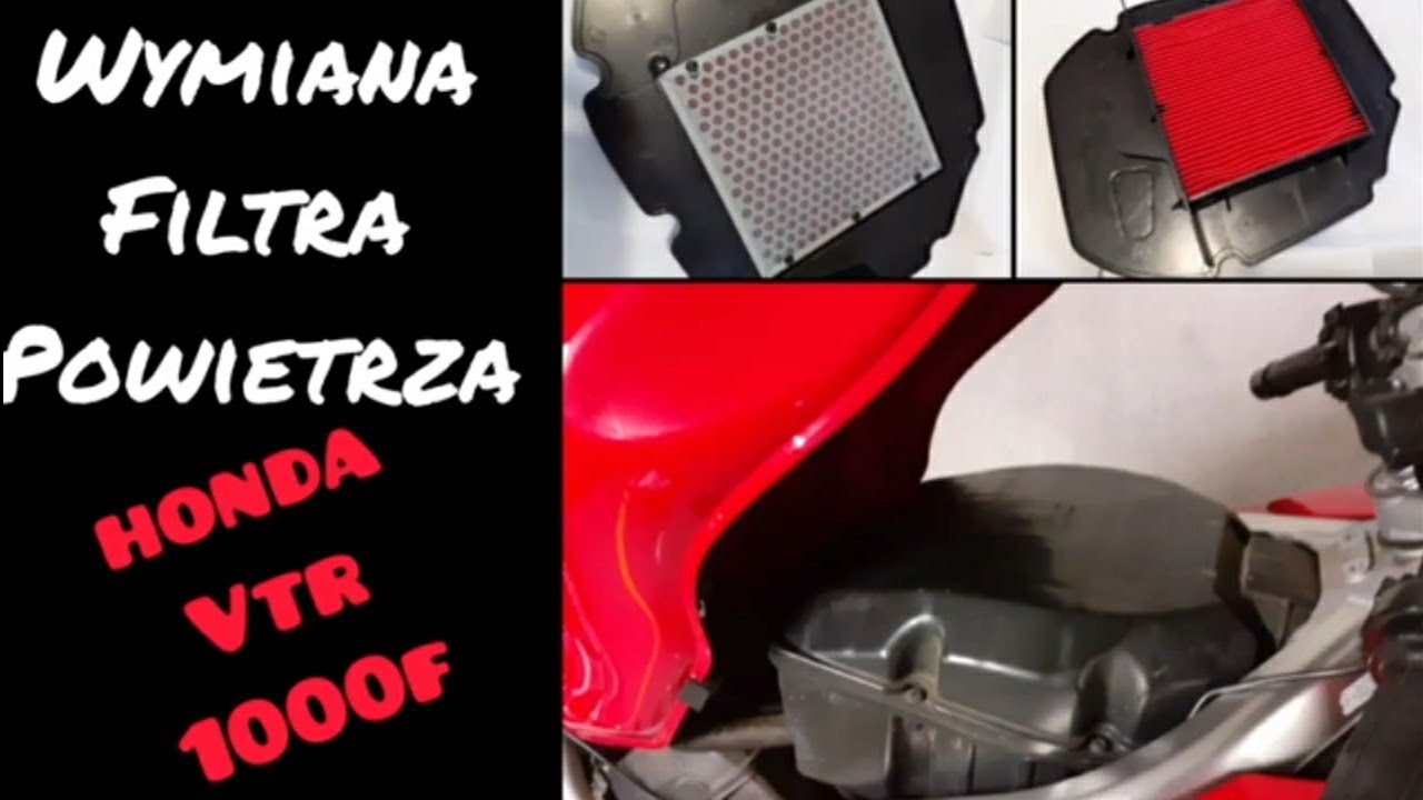 HONDA VTR 1000F  Air Filter Change / wymiana filtra powietrza