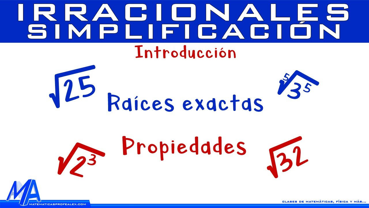 Simplificación de números irracionales | Introducción