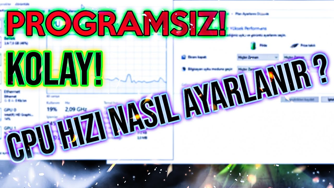 İşlemci Hızı Ayarlama (Programsız !)