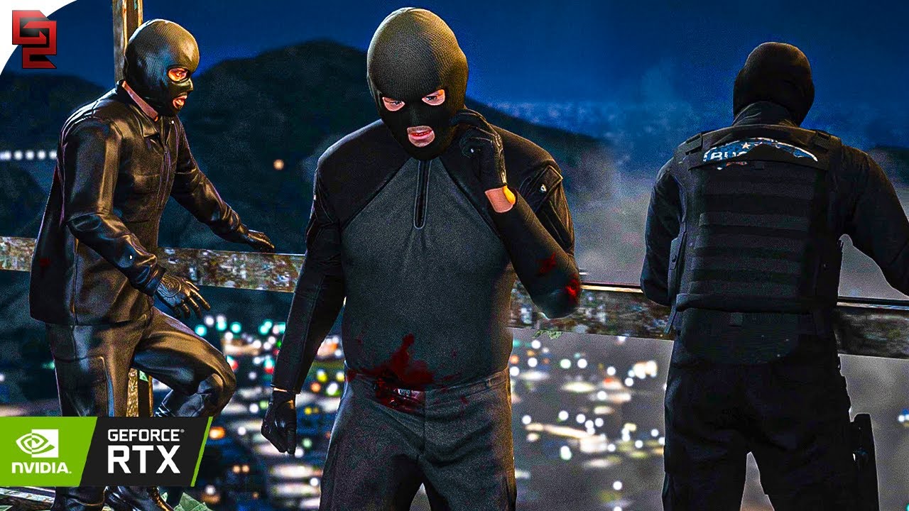 GTA V: 'The Bureau Raid Heist' Mission in 8K! Maxed-Out Gameplay Ultra Ray Tracing Graphics MOD